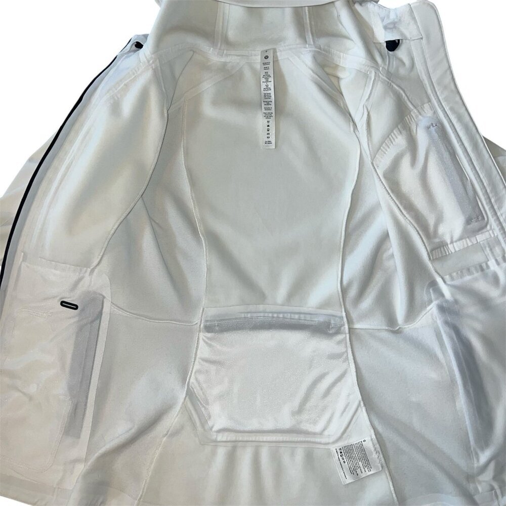 NWOT Lululemon Cross Chill Jacket White Size 0 - Picture 6 of 10